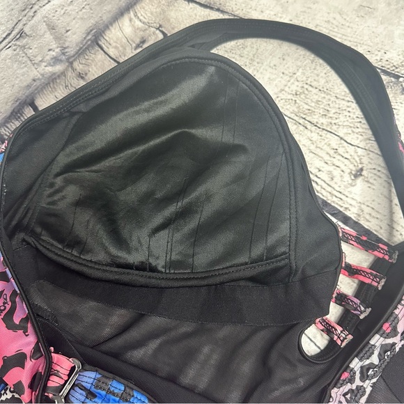 XOXO Cheetah Print Swimsuit 2X Plus Pink White Blue One piece Bathing Suit - Picture 4 of 13